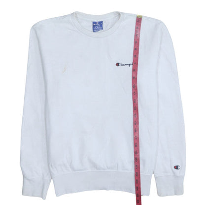 Womens UK Size L Champion White Pullover Sweatshirt