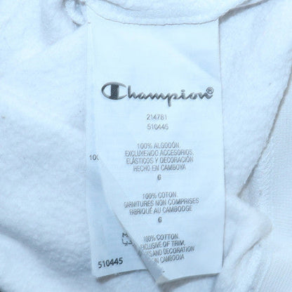 Womens UK Size L Champion White Pullover Sweatshirt