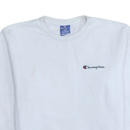 Womens UK Size L Champion White Pullover Sweatshirt