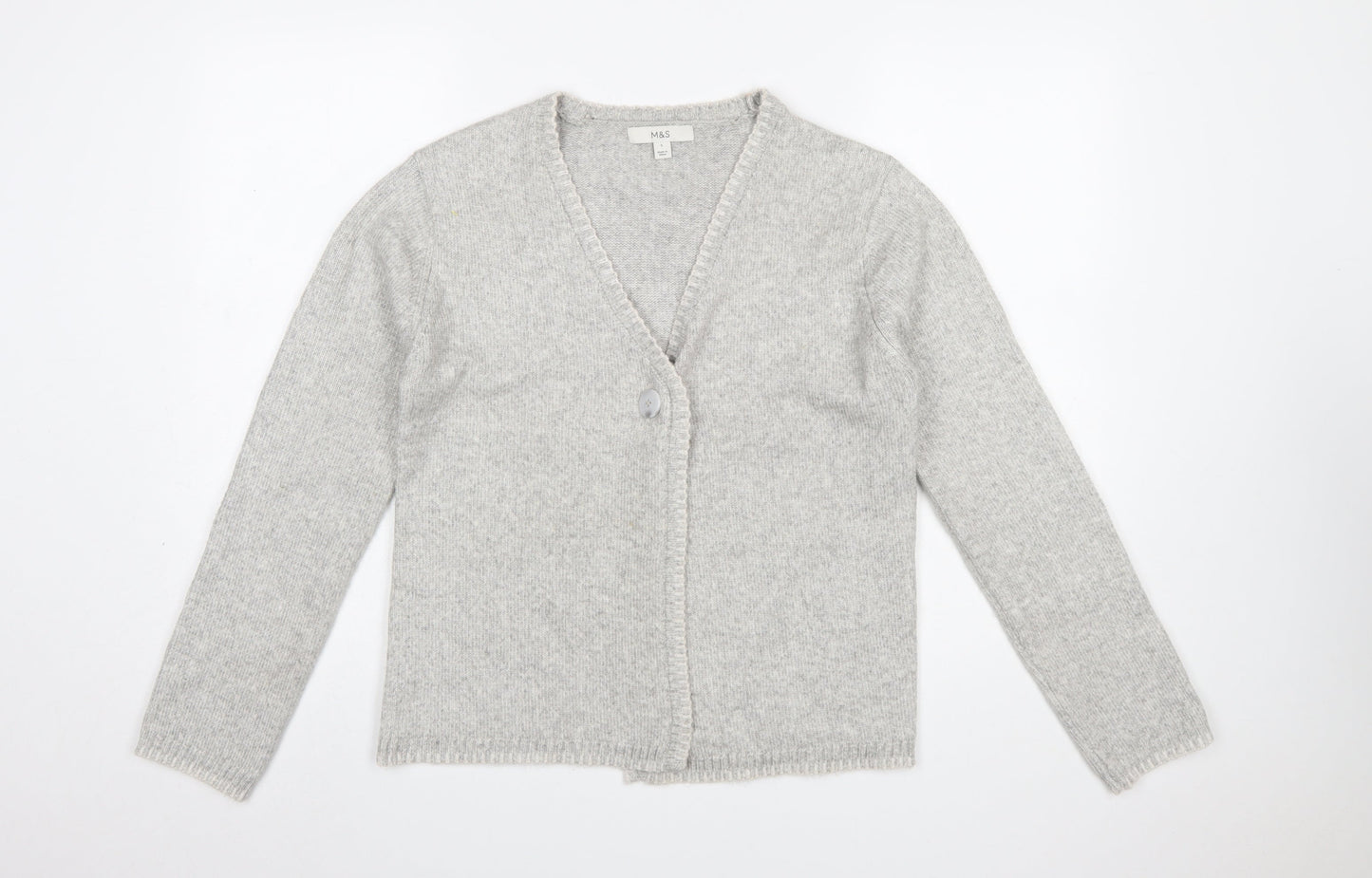 Womens UK Size S Marks and Spencer Grey Cardigan Jumper