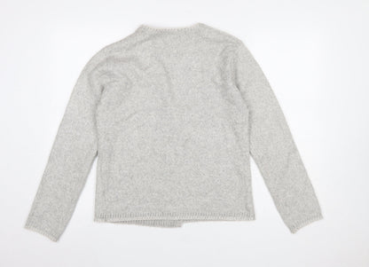 Womens UK Size S Marks and Spencer Grey Cardigan Jumper