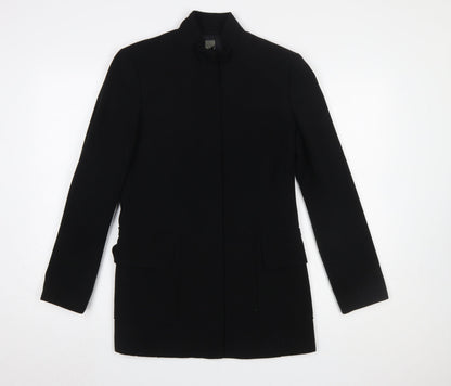Sandwich Womens Black Mid-Length Polyester Overcoat Size 12