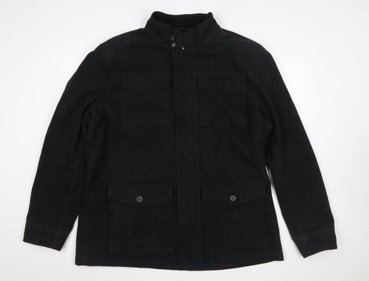 Mens UK Size 2XL NEXT Black Military Jacket