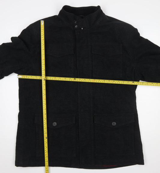 Mens UK Size 2XL NEXT Black Military Jacket