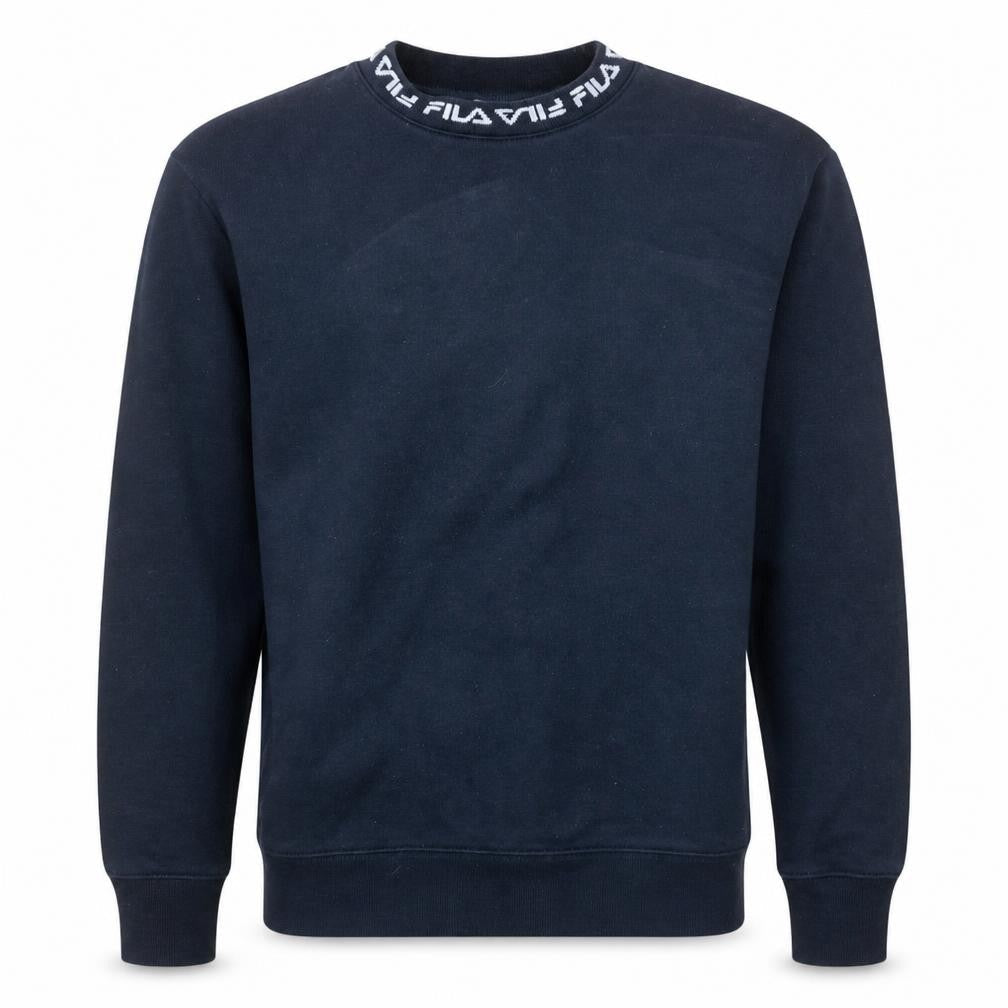 Mens UK Size M Fila Blue Pullover Sweatshirt