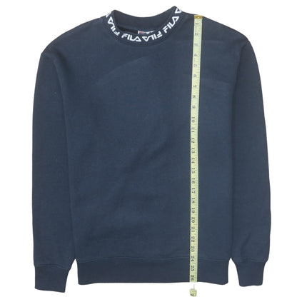 Mens UK Size M Fila Blue Pullover Sweatshirt