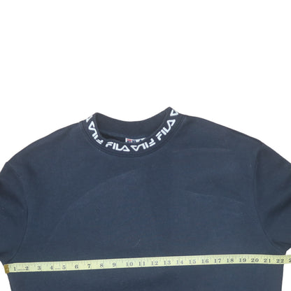 Mens UK Size M Fila Blue Pullover Sweatshirt