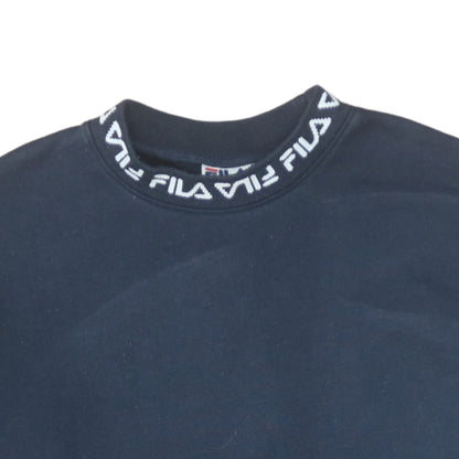 Mens UK Size M Fila Blue Pullover Sweatshirt