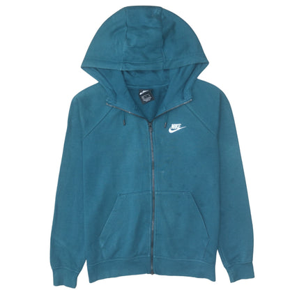 Mens UK Size S Nike Blue Full Zip Hoodie