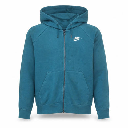 Mens UK Size S Nike Blue Full Zip Hoodie