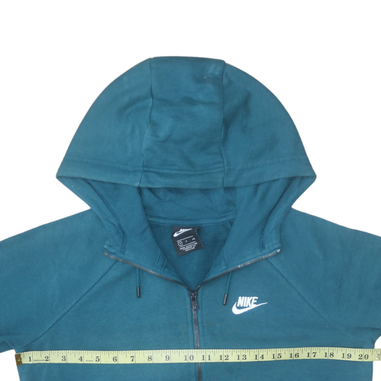 Mens UK Size S Nike Blue Full Zip Hoodie