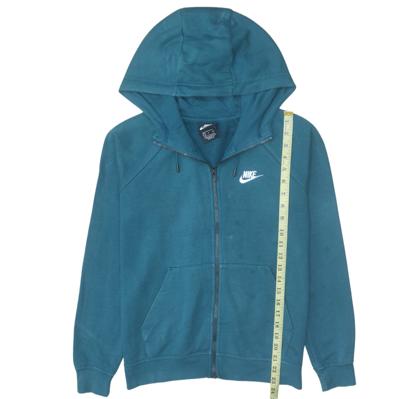Mens UK Size S Nike Blue Full Zip Hoodie