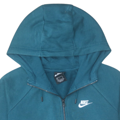 Mens UK Size S Nike Blue Full Zip Hoodie
