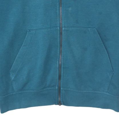Mens UK Size S Nike Blue Full Zip Hoodie