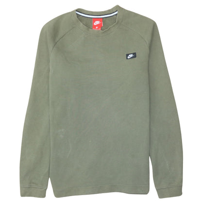 Mens UK Size S Nike Green Pullover Sweatshirt