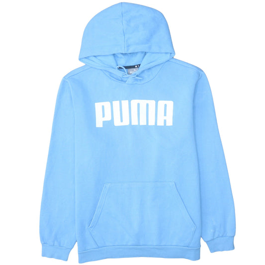 Mens UK Size L Puma Blue Pullover Hoodie