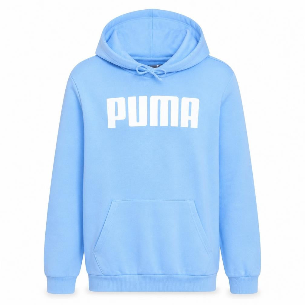 Mens UK Size L Puma Blue Pullover Hoodie