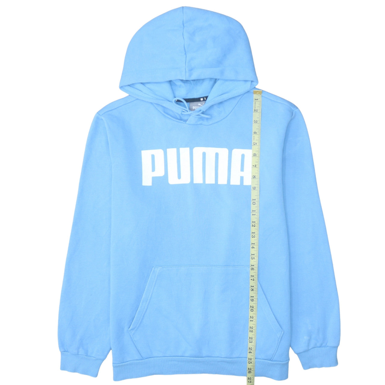 Mens UK Size L Puma Blue Pullover Hoodie
