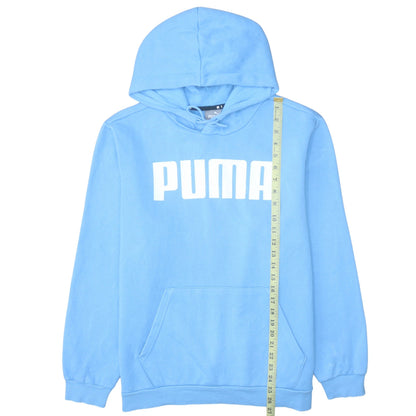 Mens UK Size L Puma Blue Pullover Hoodie