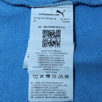 Mens UK Size L Puma Blue Pullover Hoodie