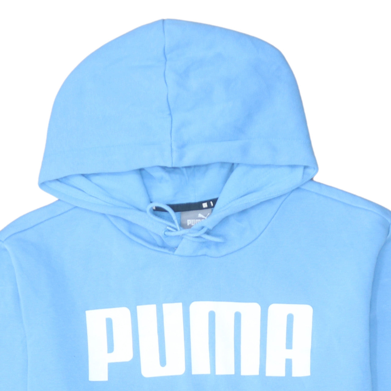 Mens UK Size L Puma Blue Pullover Hoodie