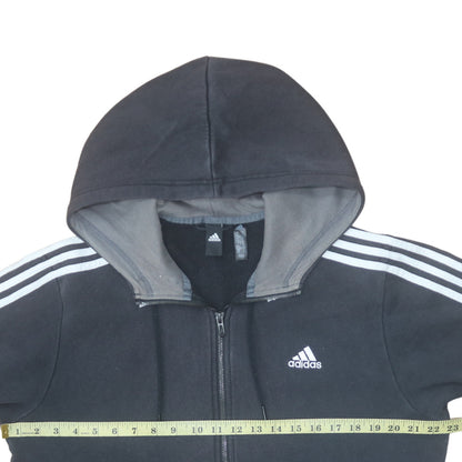 Mens UK Size M Adidas Black Full Zip Hoodie