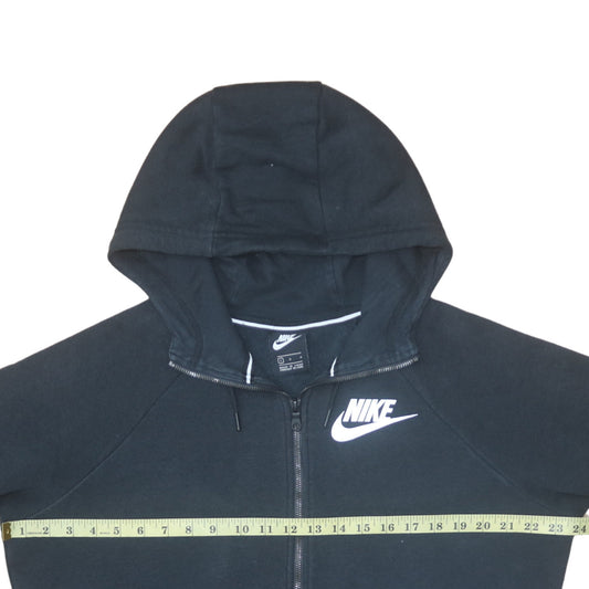 Mens UK Size L Nike Black Full Zip Hoodie