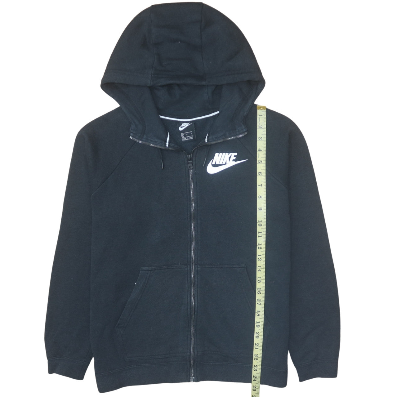 Mens UK Size L Nike Black Full Zip Hoodie