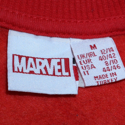 Womens UK Size M Marvel Red Pullover Sweatshirt