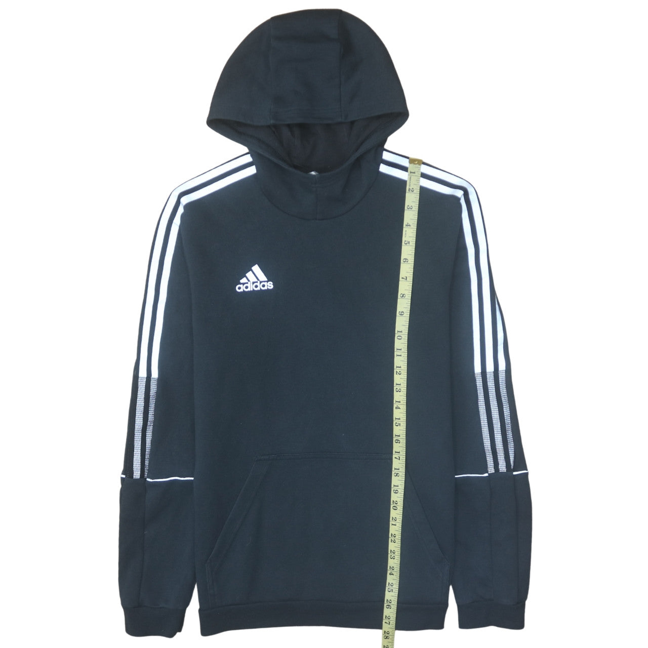 Mens UK Size M Adidas Black Pullover Hoodie
