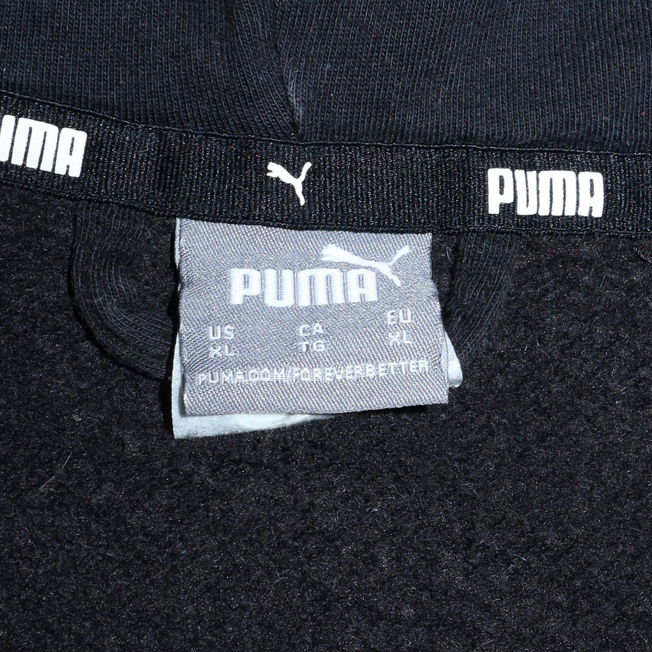 Mens UK Size XL Puma Black Full Zip Hoodie