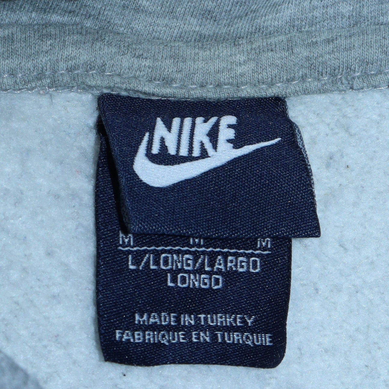 Mens UK Size M Nike Grey Pullover Hoodie