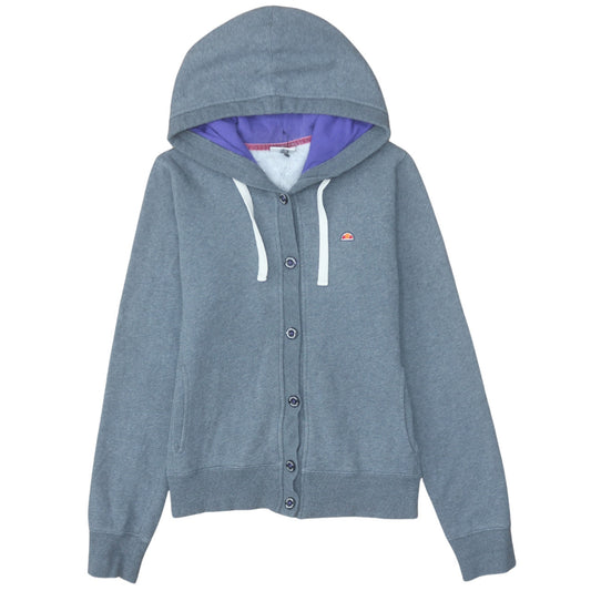 Womens UK Size 16 Ellesse Grey Full Zip Hoodie