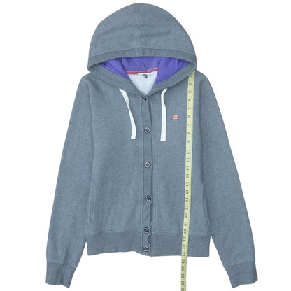Womens UK Size 16 Ellesse Grey Full Zip Hoodie