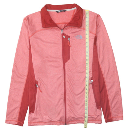 The North Face Men's Red Full Zip Fleece Jacket Size L Hiking