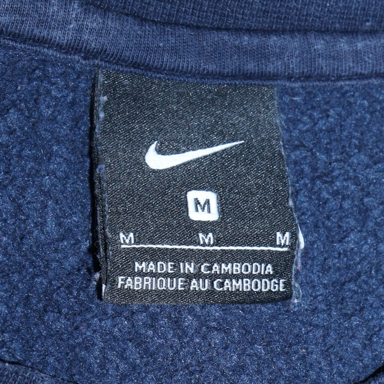 Mens UK Size M Nike Blue Pullover Sweatshirt