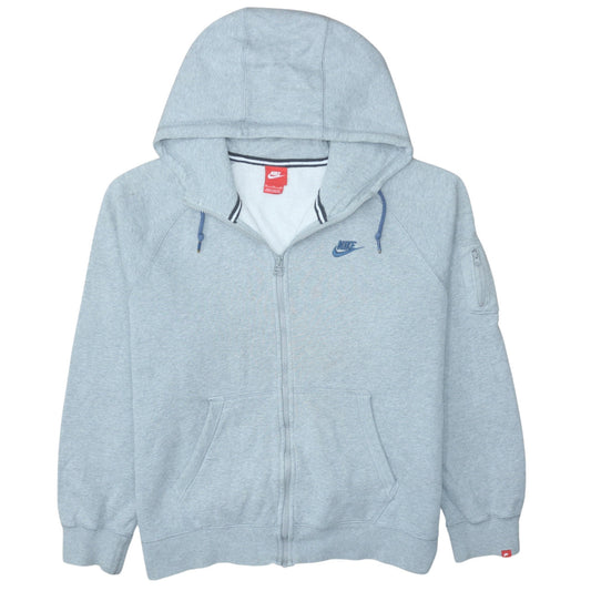Mens UK Size XL Nike Grey Full Zip Hoodie