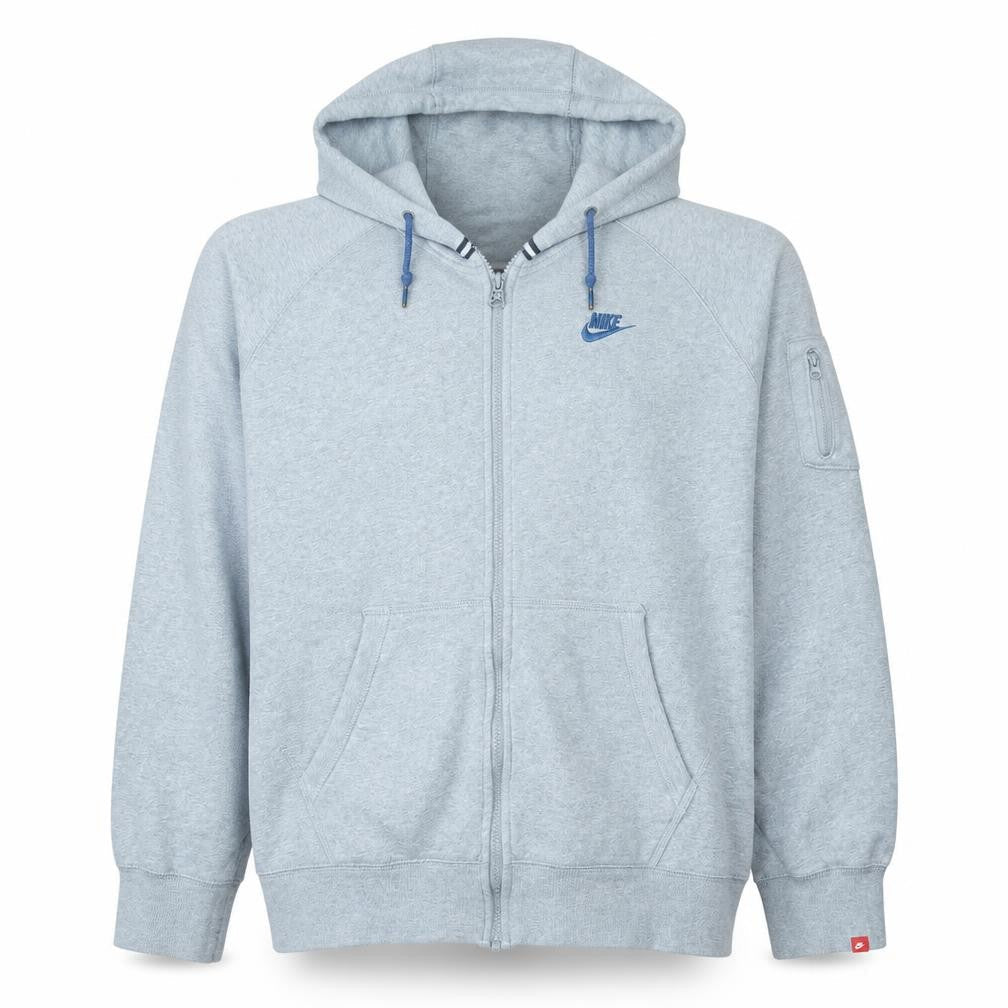 Mens UK Size XL Nike Grey Full Zip Hoodie