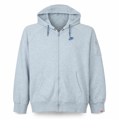 Mens UK Size XL Nike Grey Full Zip Hoodie