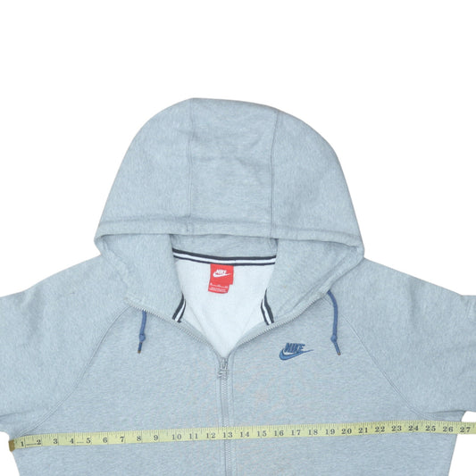 Mens UK Size XL Nike Grey Full Zip Hoodie