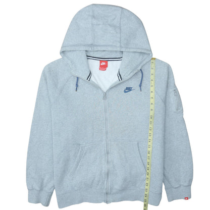 Mens UK Size XL Nike Grey Full Zip Hoodie