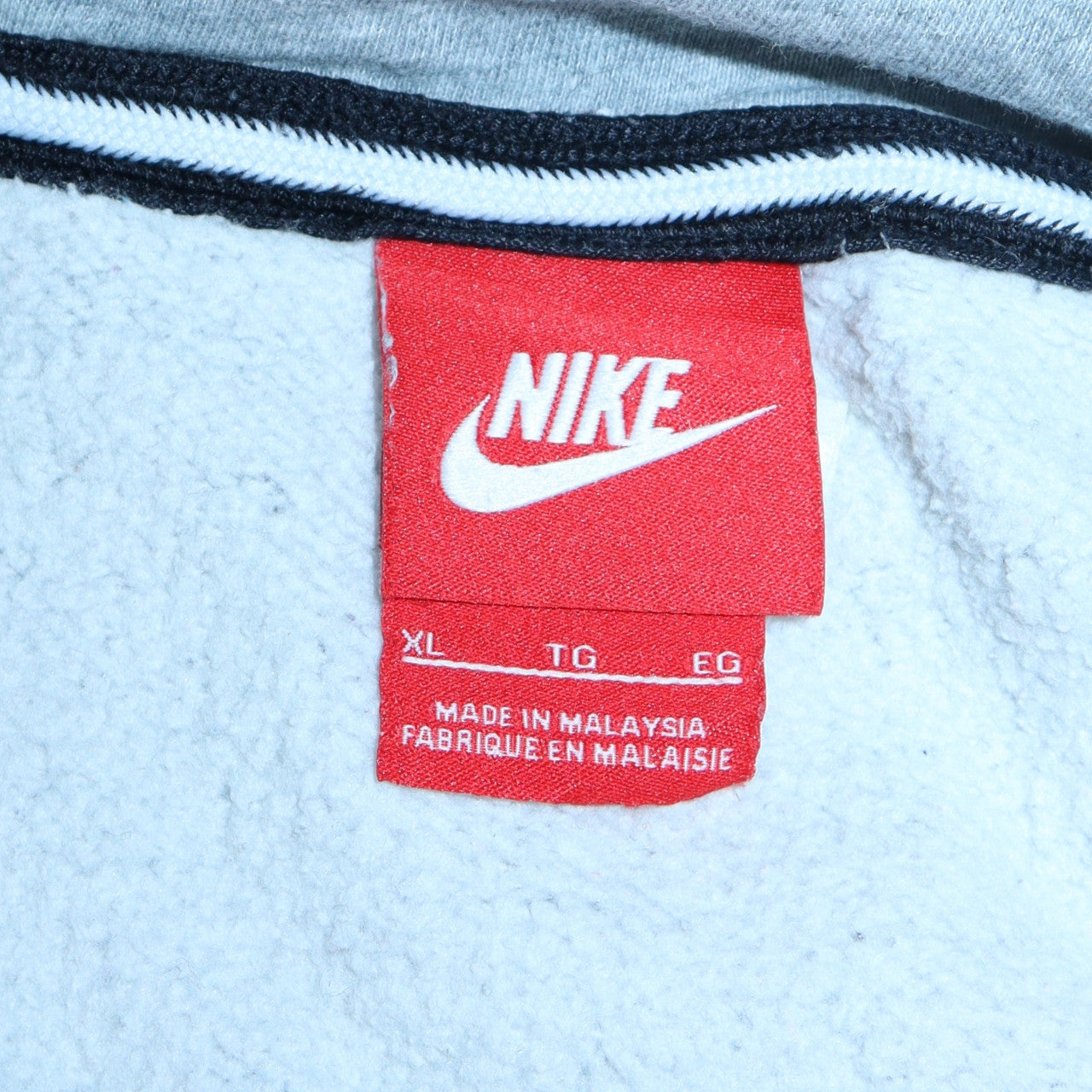Mens UK Size XL Nike Grey Full Zip Hoodie