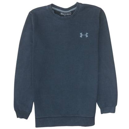 Mens UK Size M Under Armour Blue Pullover Sweatshirt