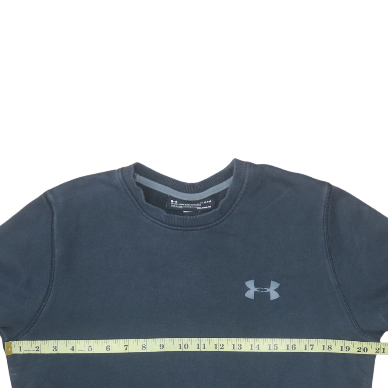 Mens UK Size M Under Armour Blue Pullover Sweatshirt