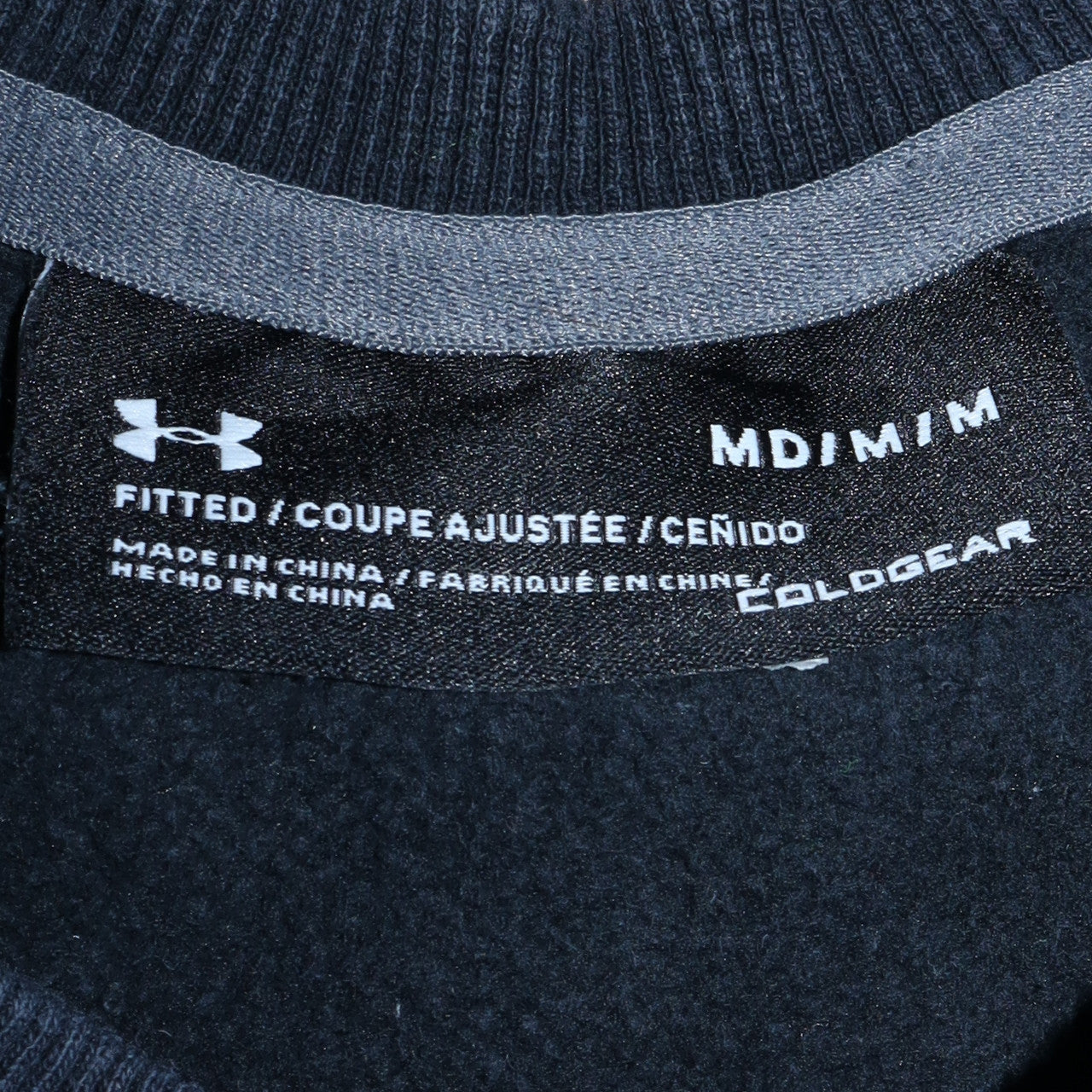 Mens UK Size M Under Armour Blue Pullover Sweatshirt