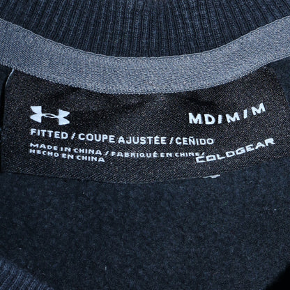 Mens UK Size M Under Armour Blue Pullover Sweatshirt