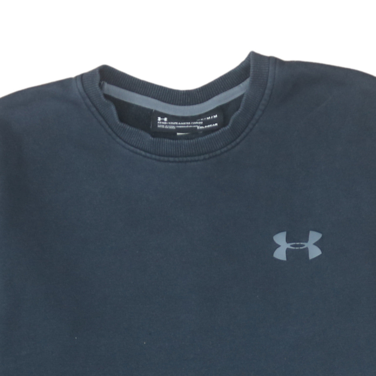 Mens UK Size M Under Armour Blue Pullover Sweatshirt