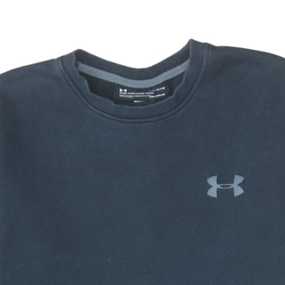 Mens UK Size M Under Armour Blue Pullover Sweatshirt