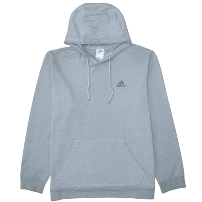 Mens UK Size M Adidas Grey Pullover Hoodie