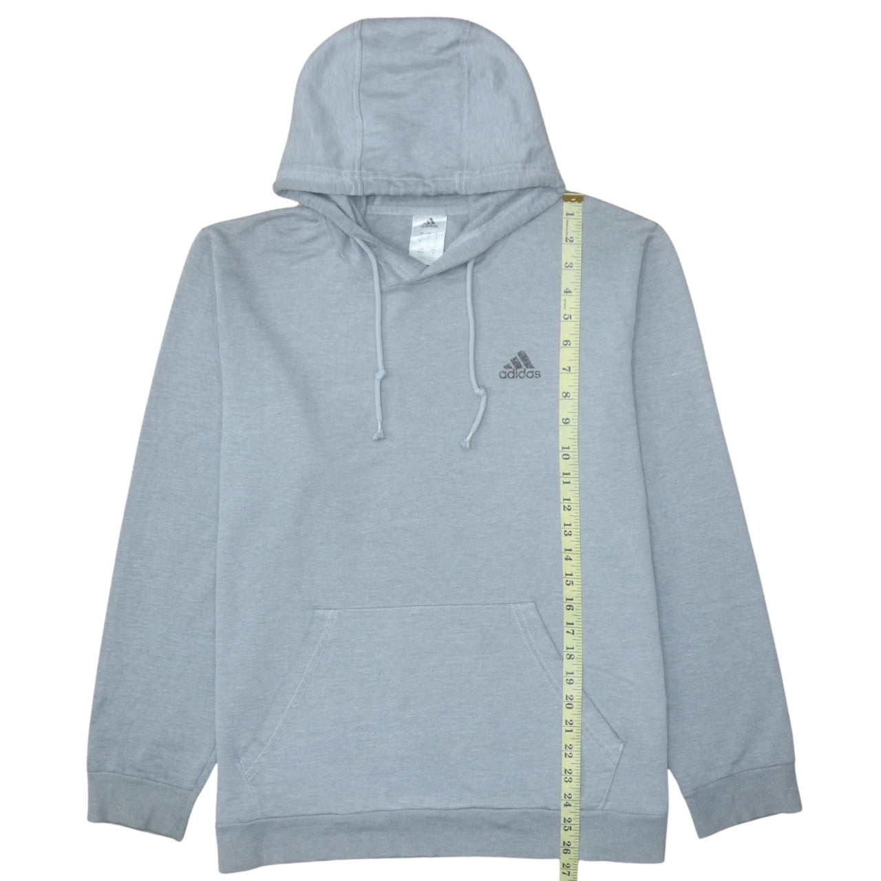Mens UK Size M Adidas Grey Pullover Hoodie